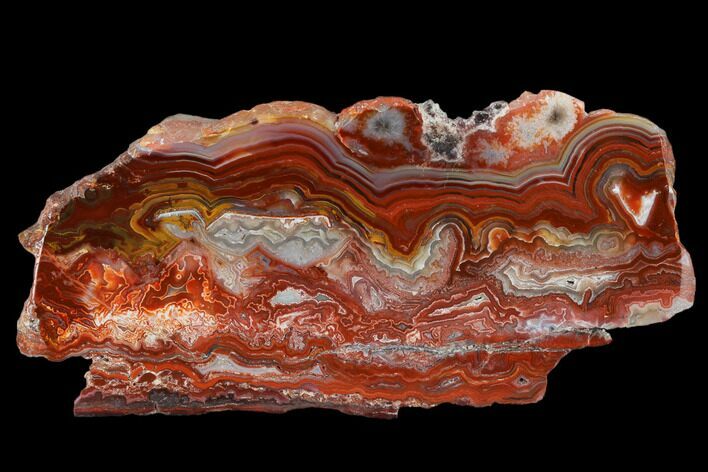 Polished Crazy Lace Agate Slab - Mexico #114834